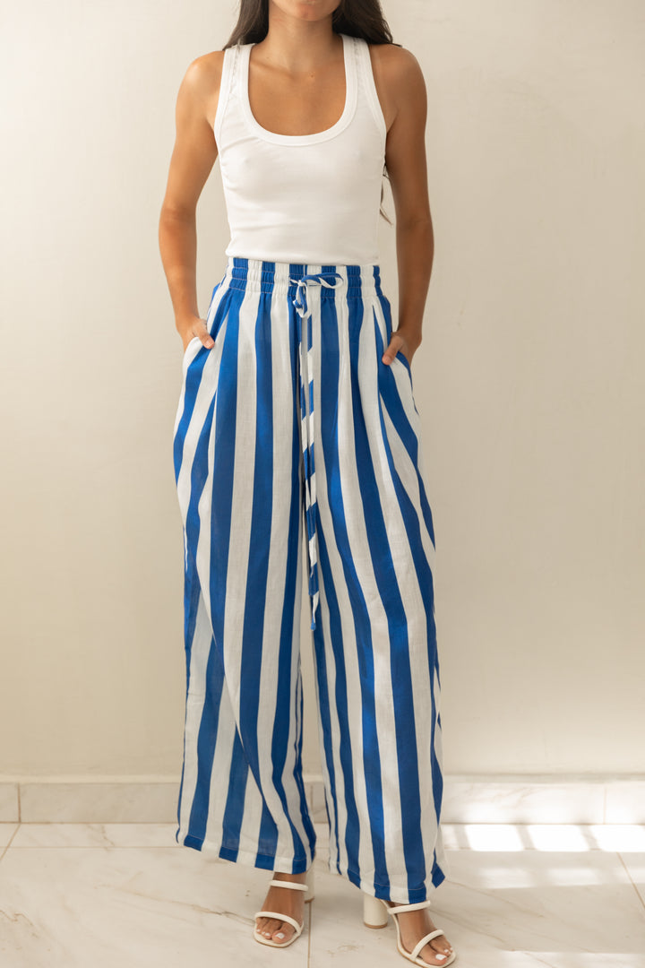 Blue Stripe Pants