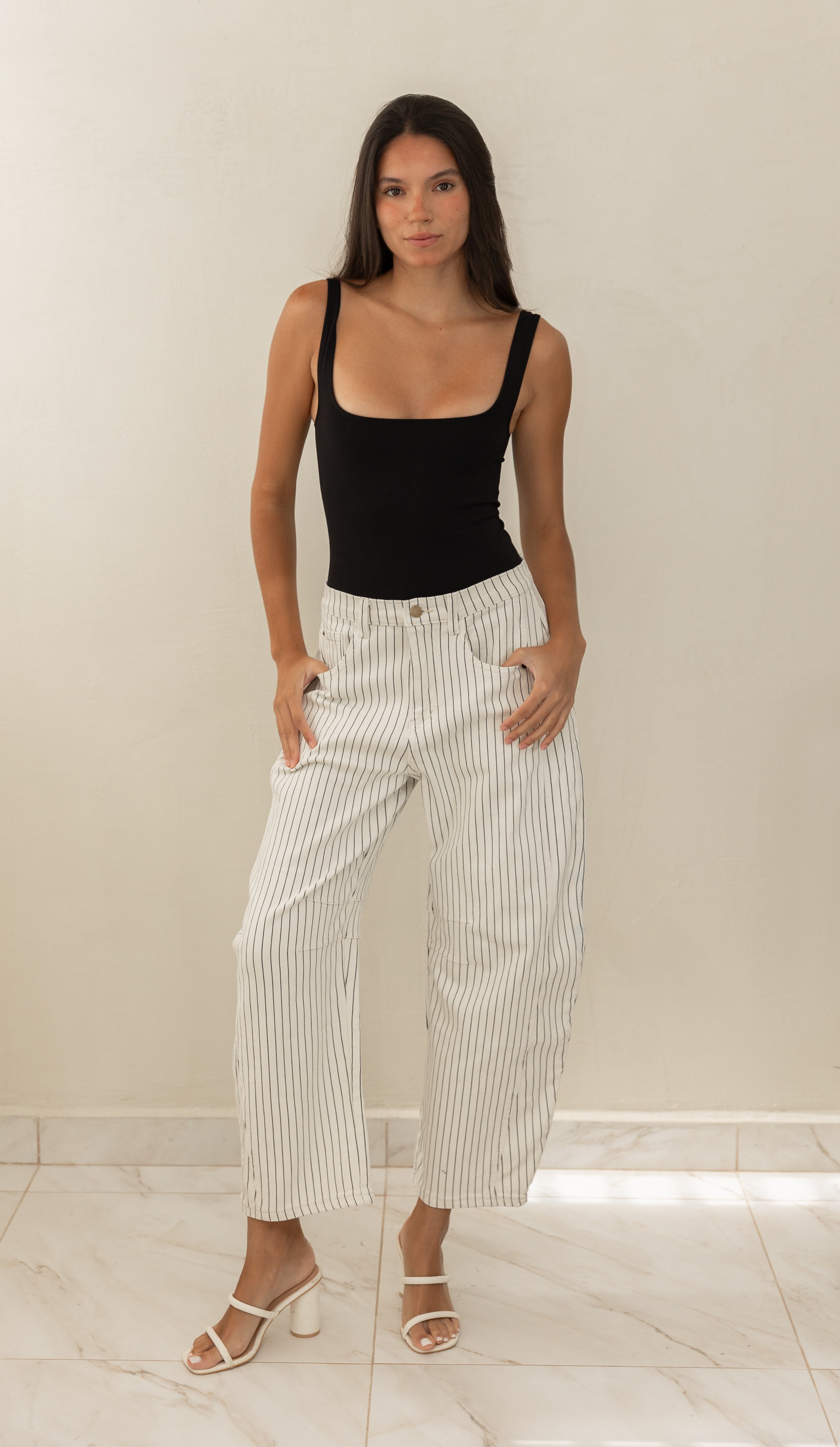 Pinstriped Pants
