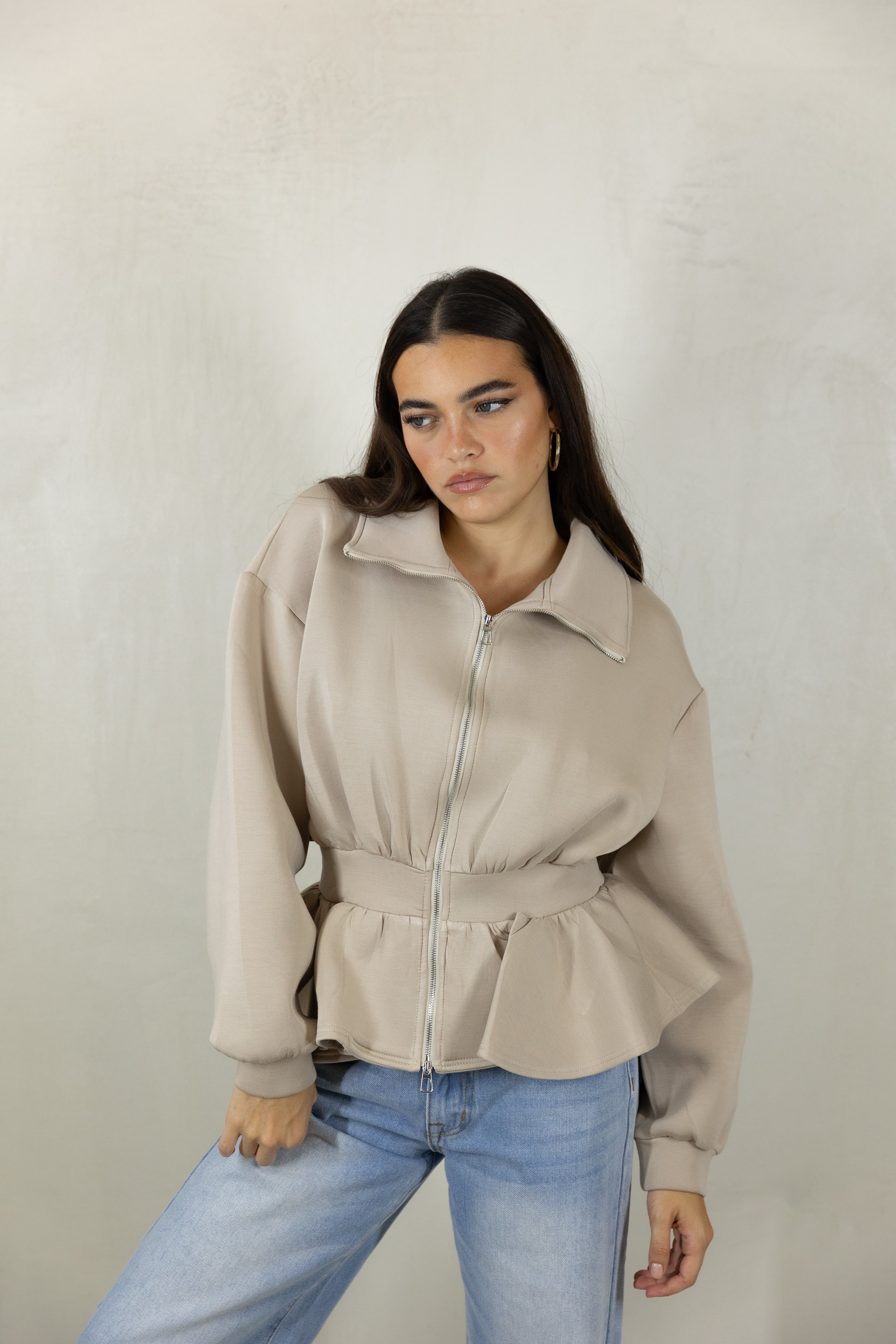 Scuba Peplum Jacket