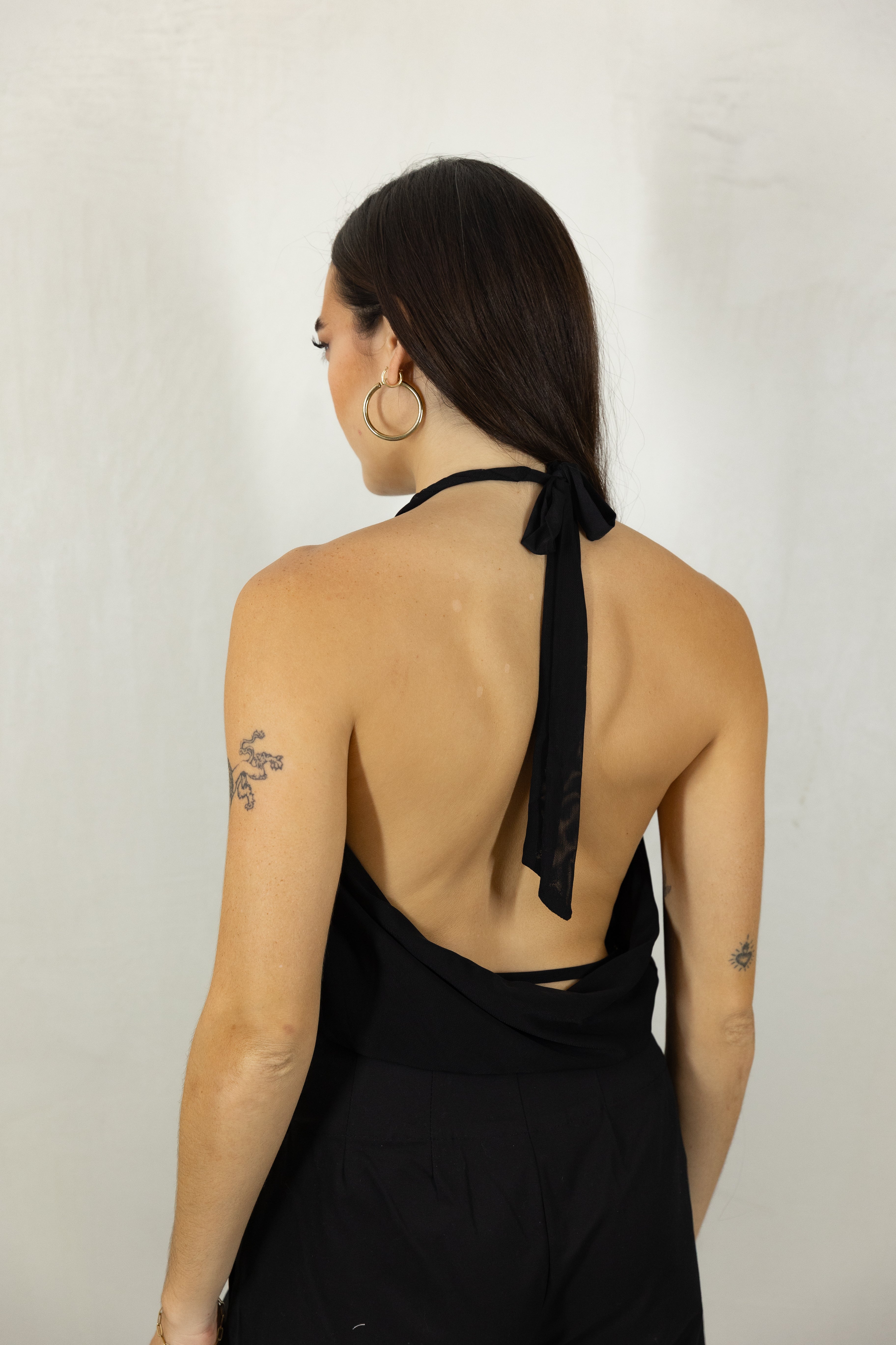 Black Cowl Top