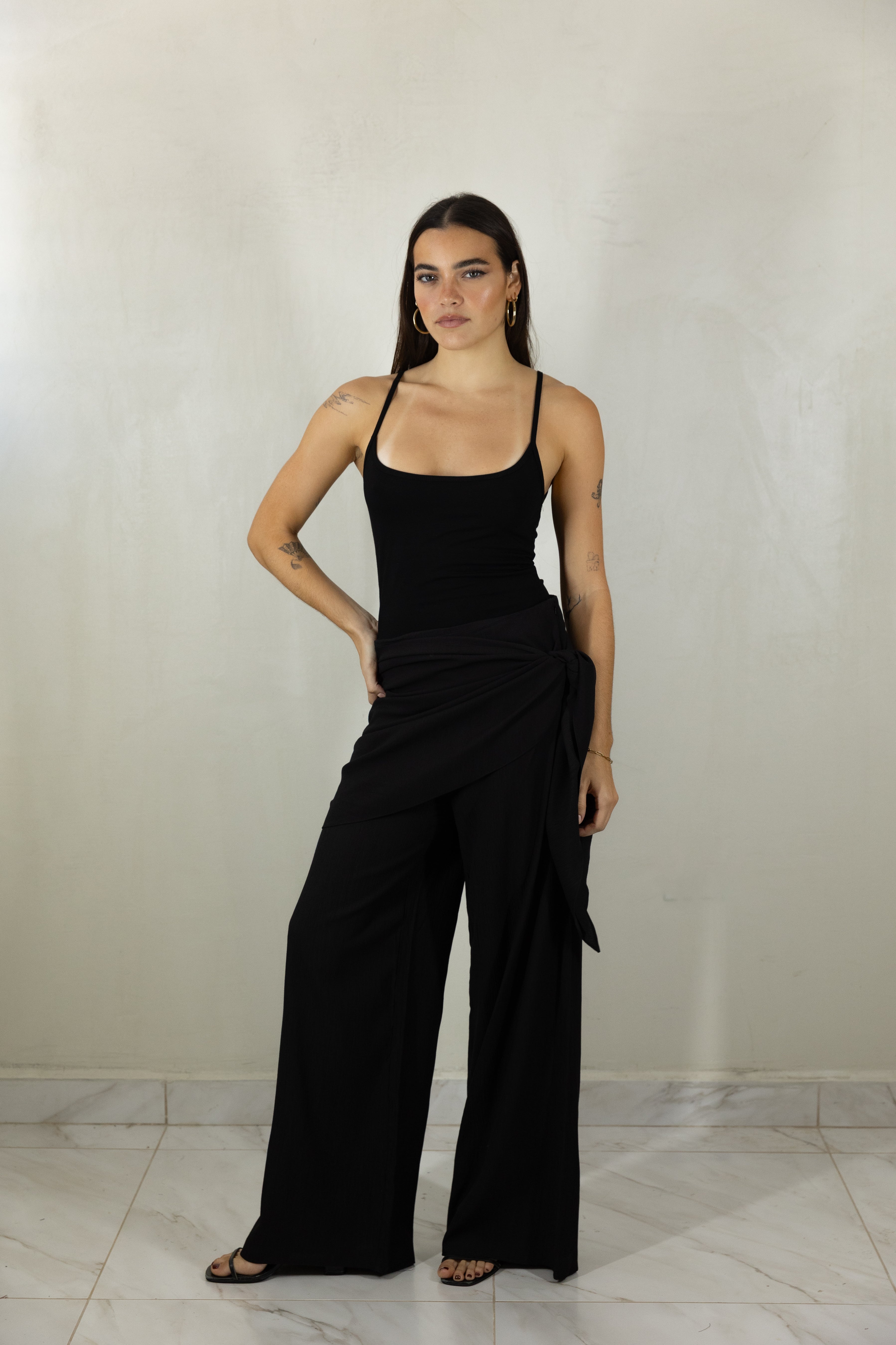 Black Wrap Pants