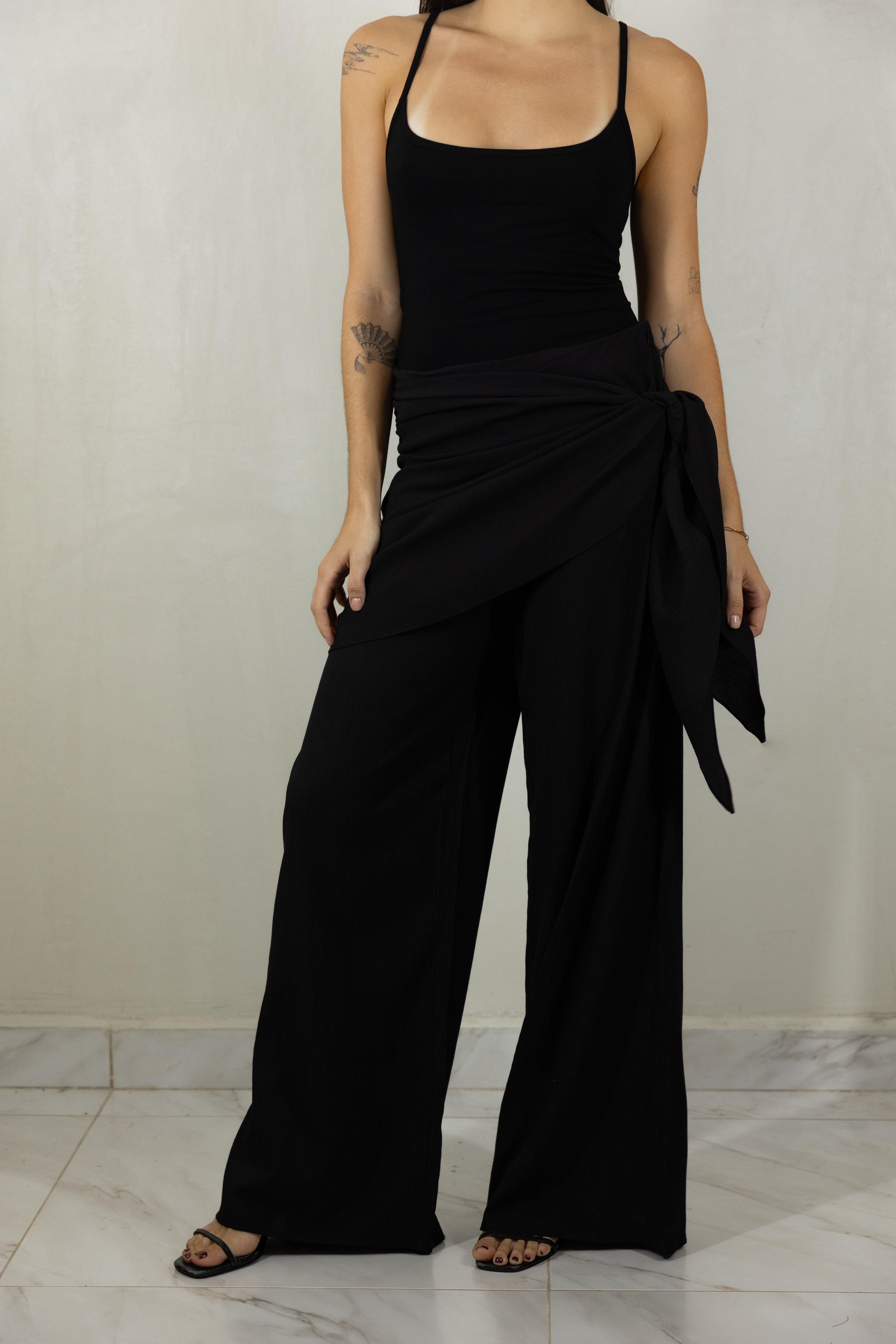 Black Wrap Pants