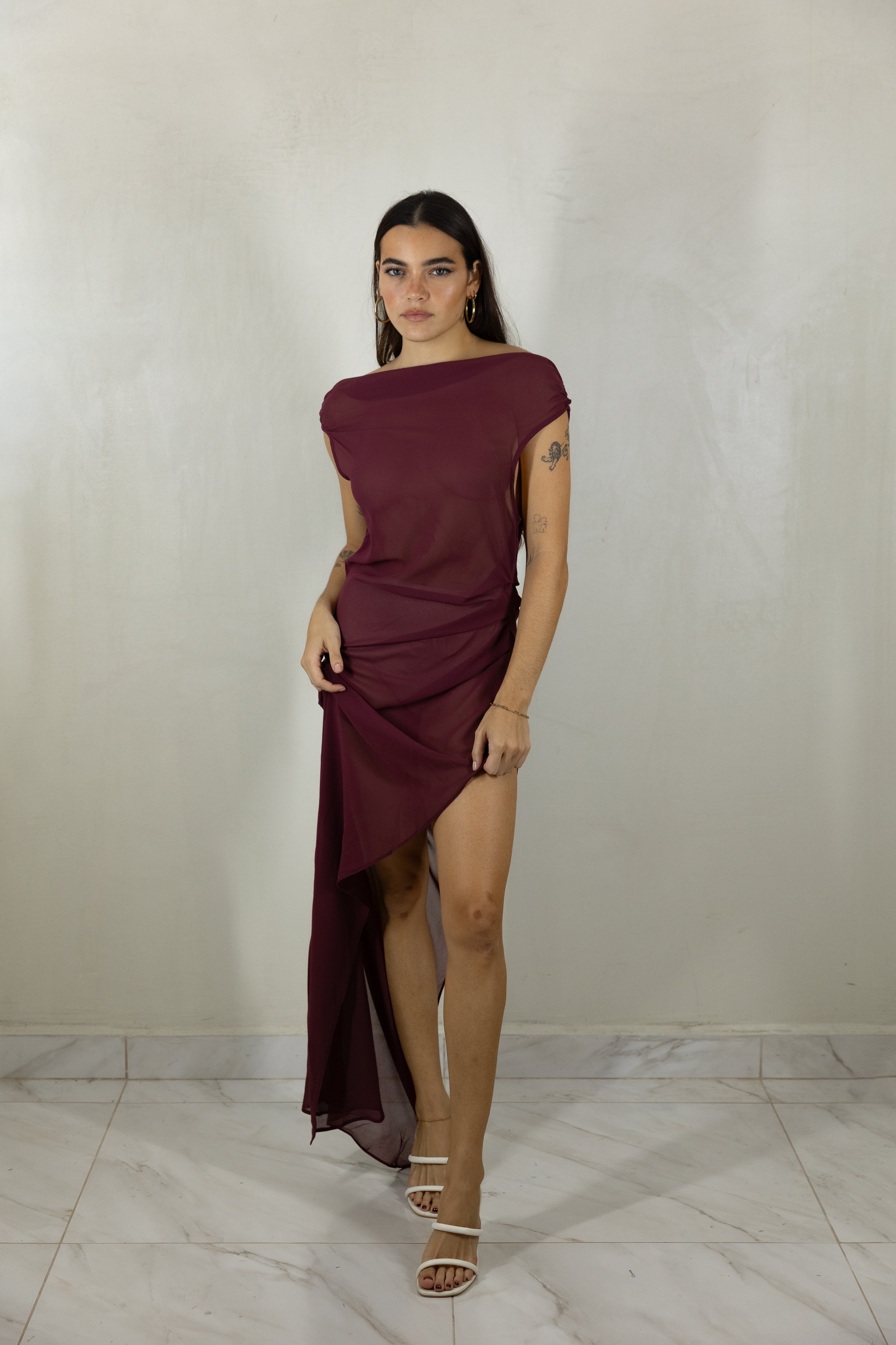 Overlay Dress & Jumpsuit Set
