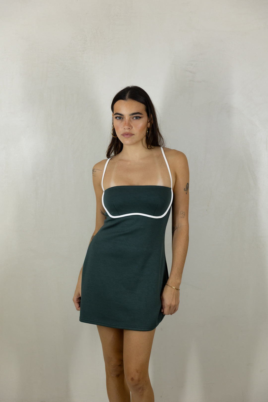Hunter Green Romper
