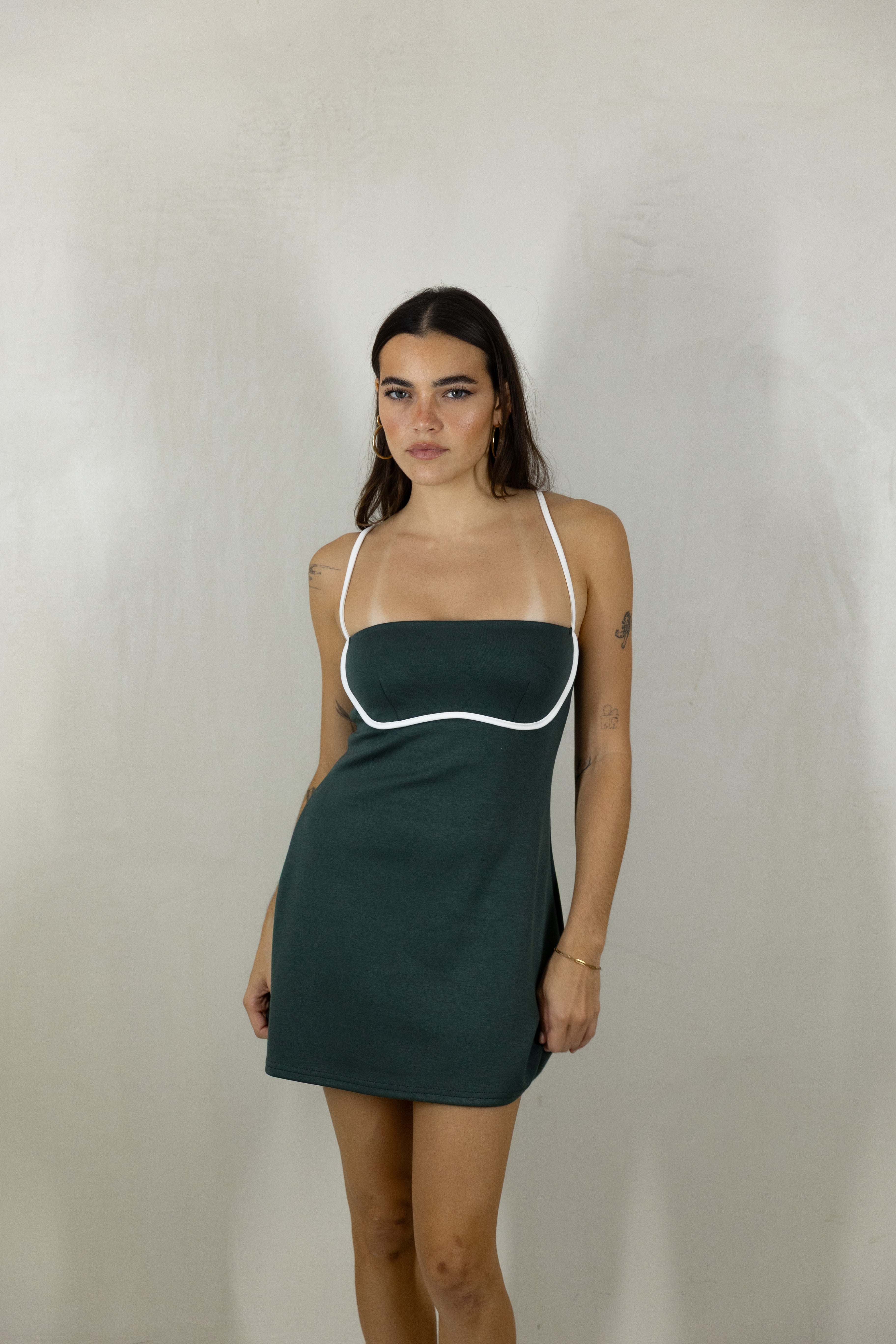 Hunter Green Romper