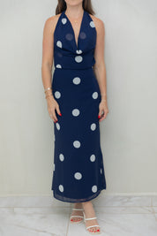 Navy Dot Dress