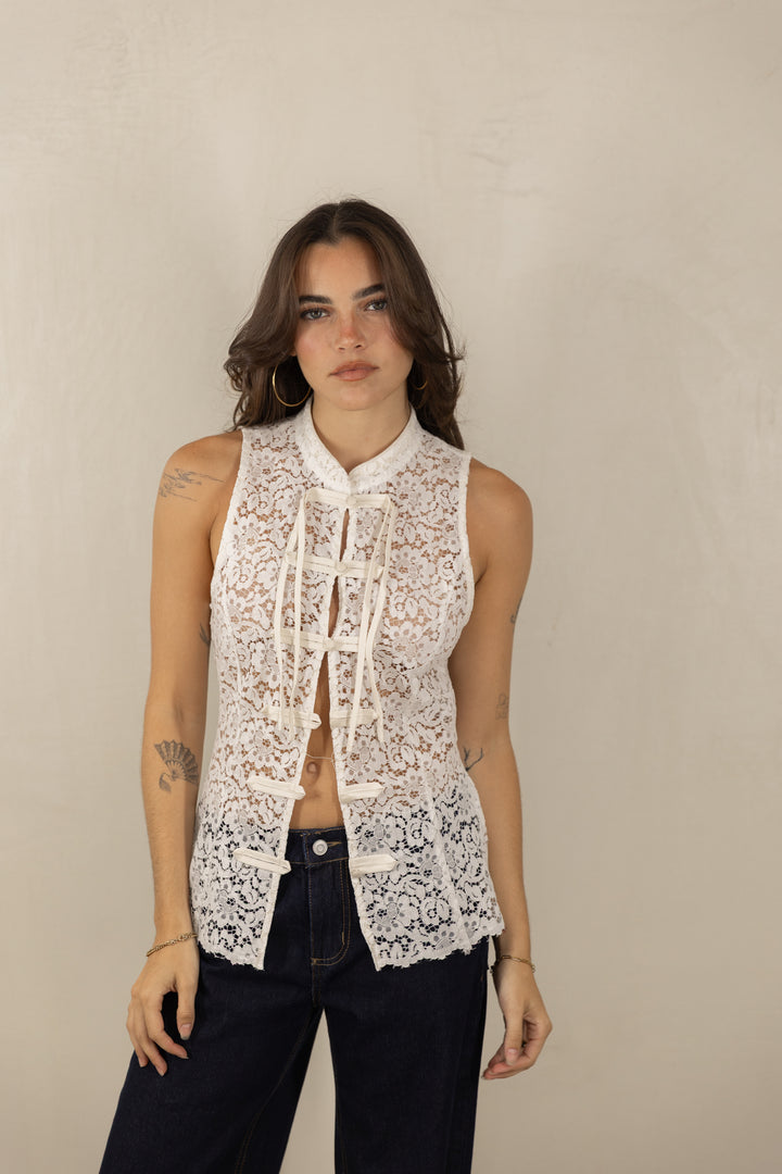 Mandarin Collar Top