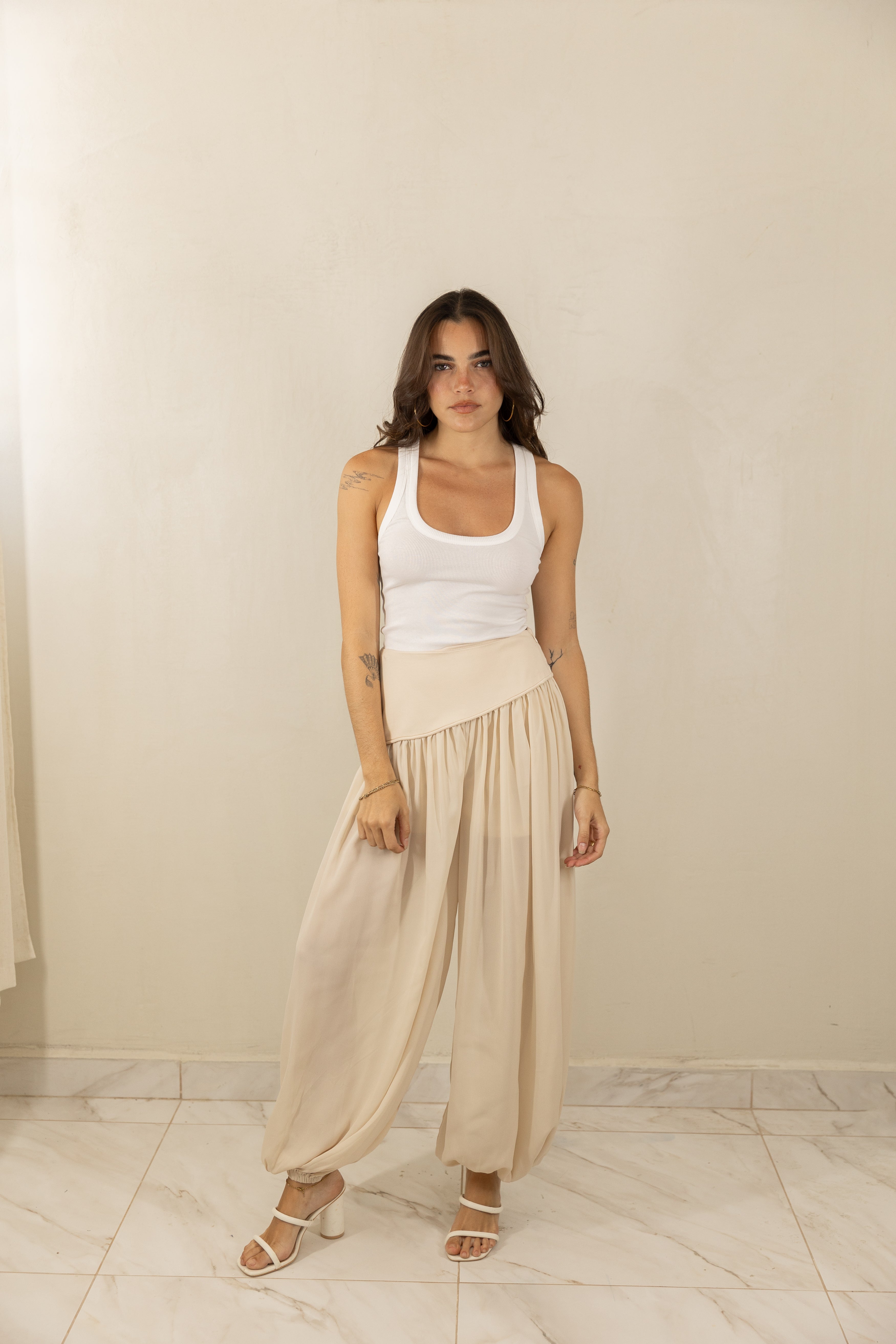 Shirred Pants