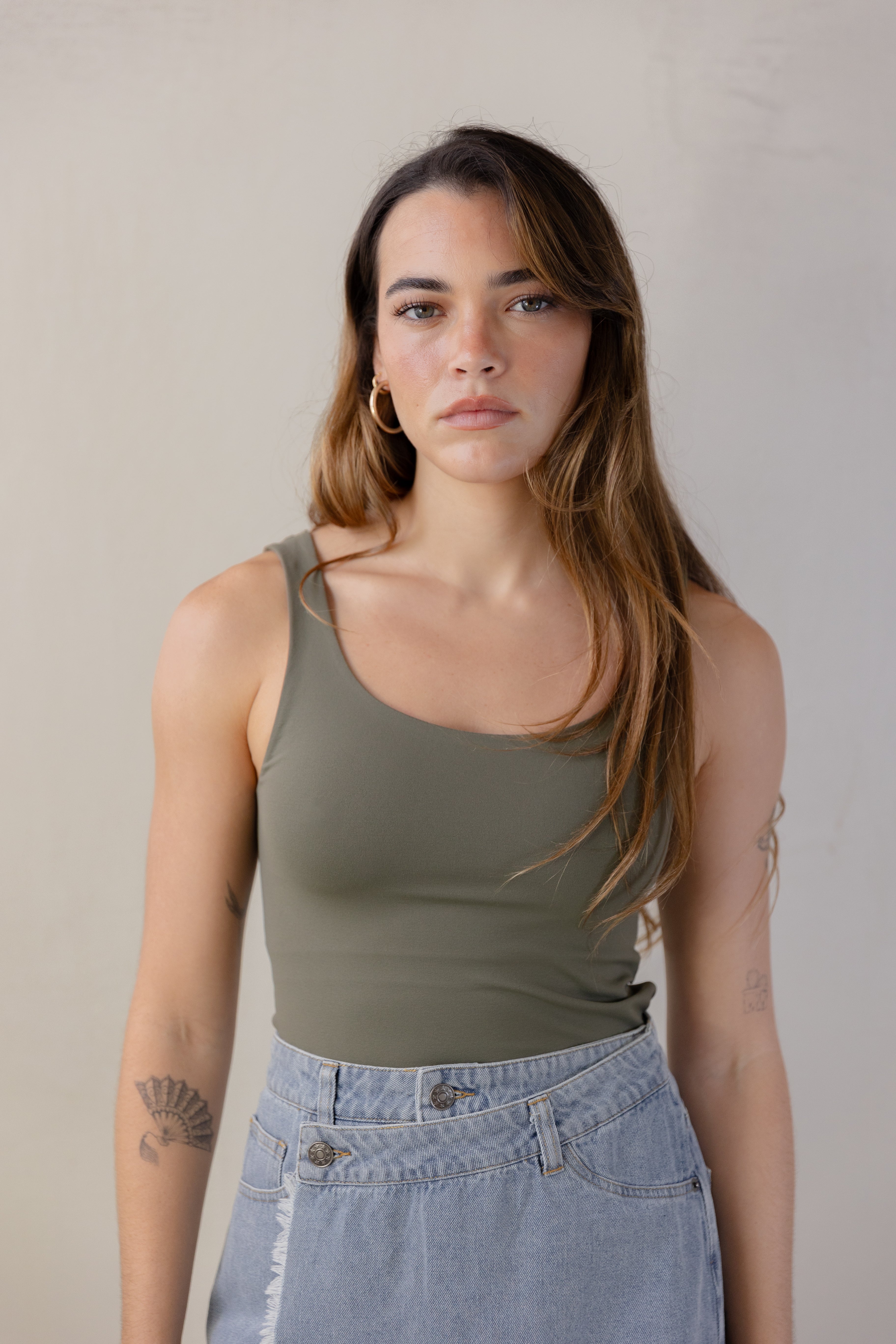 Olive Basic Top