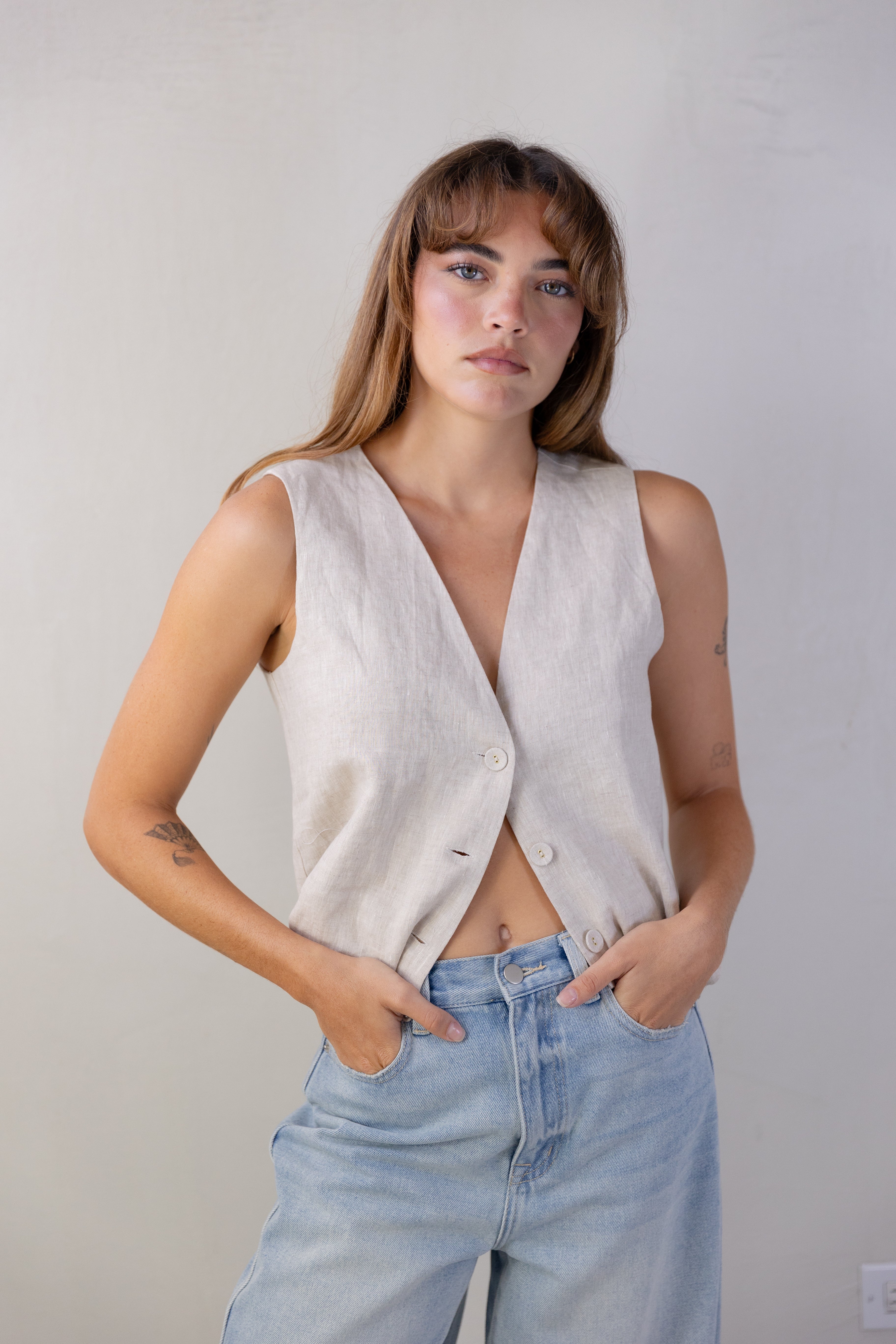 Linen Vest