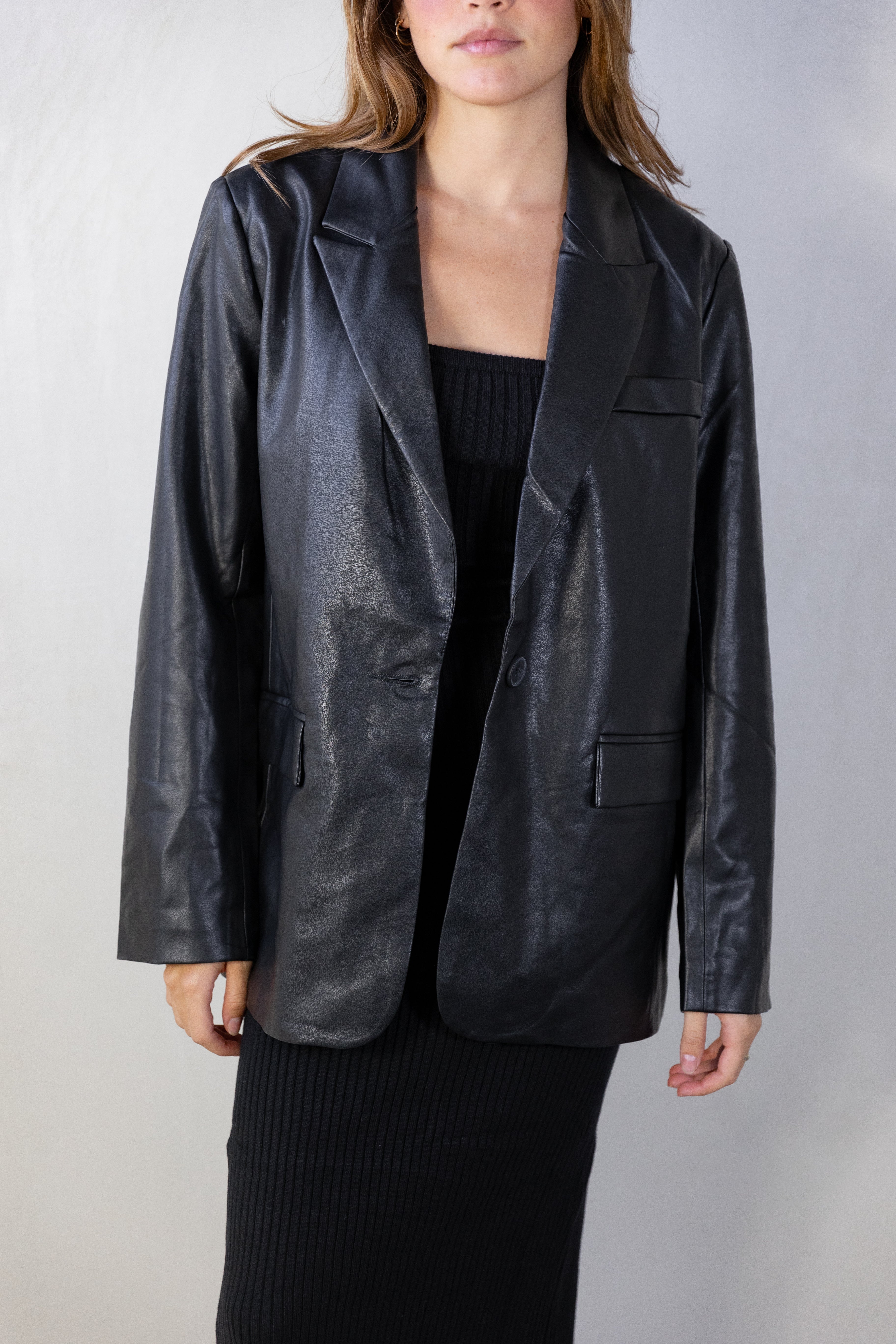 Leather Blazer