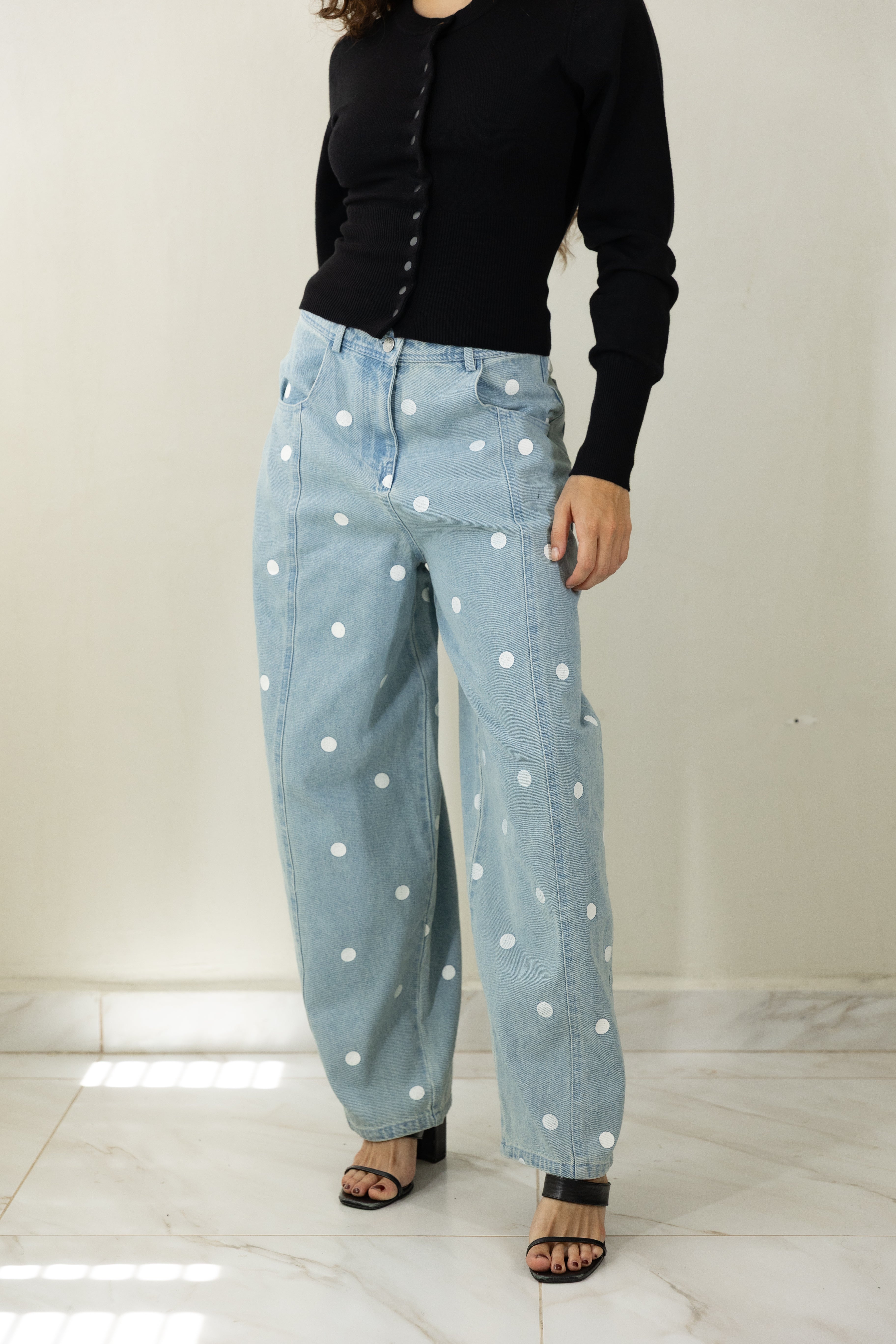 Polkadot Barrel Pants