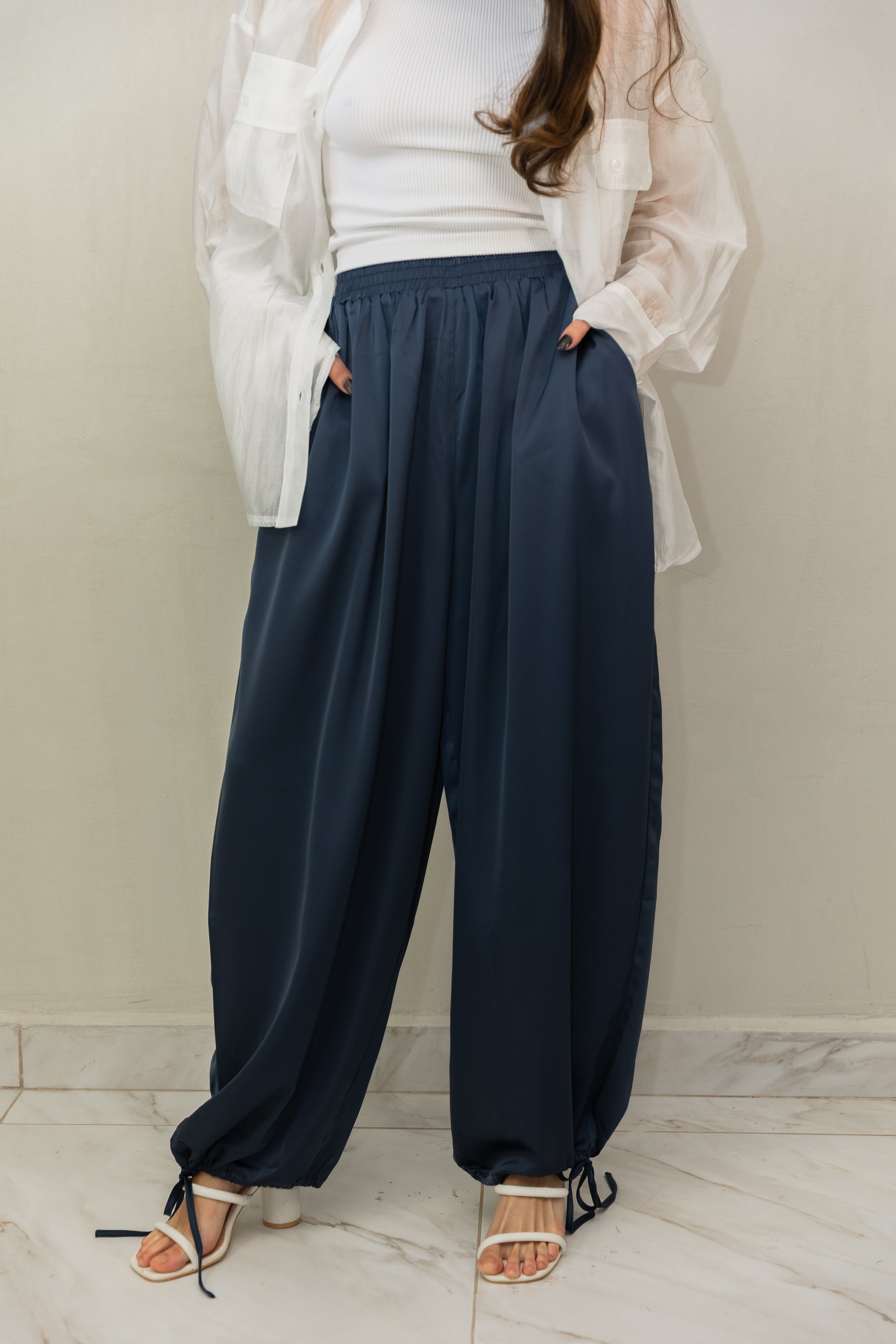 Satin Balloon Pants