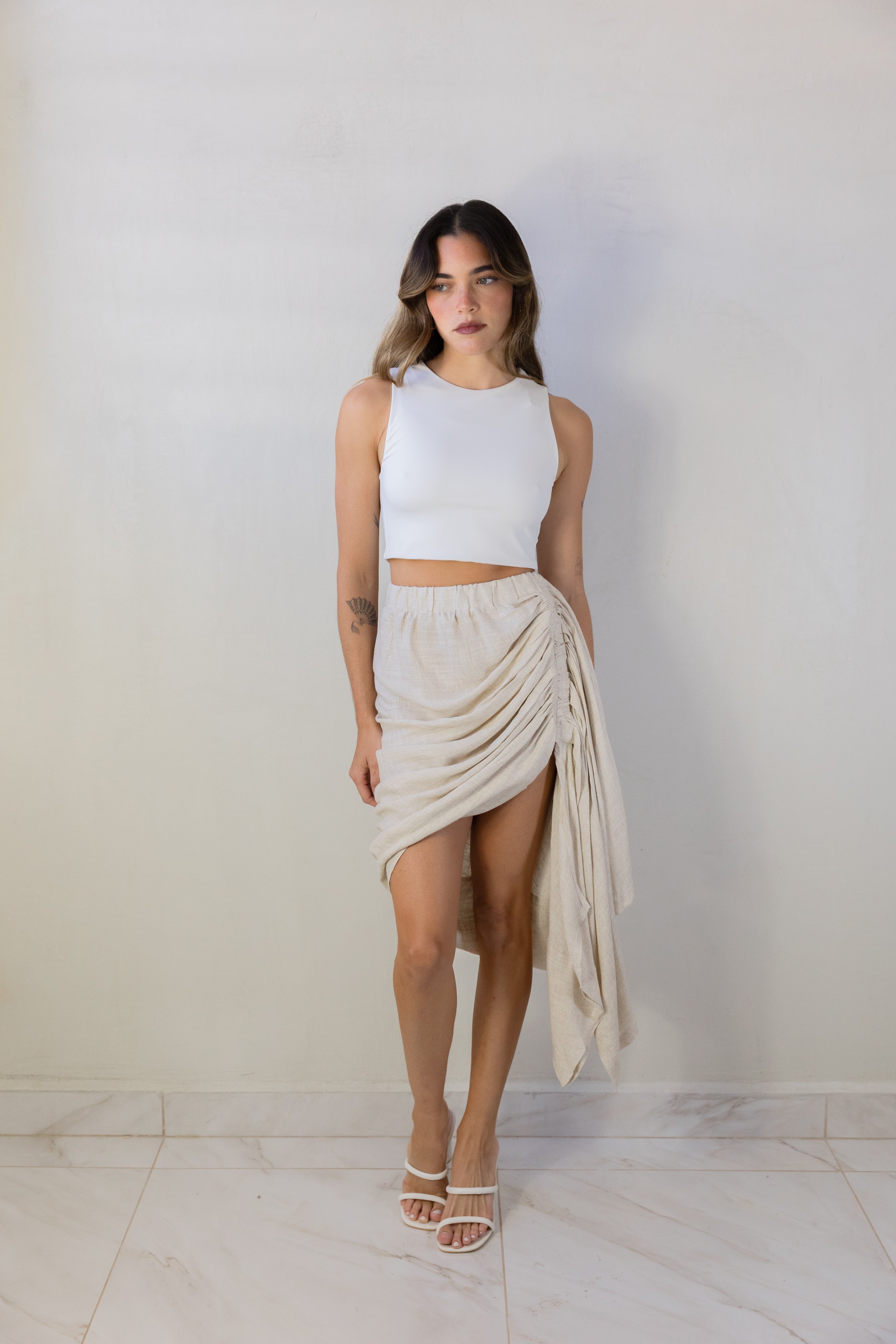 Ruched Skirt