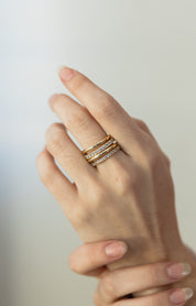Gold Dipped Linked Rings