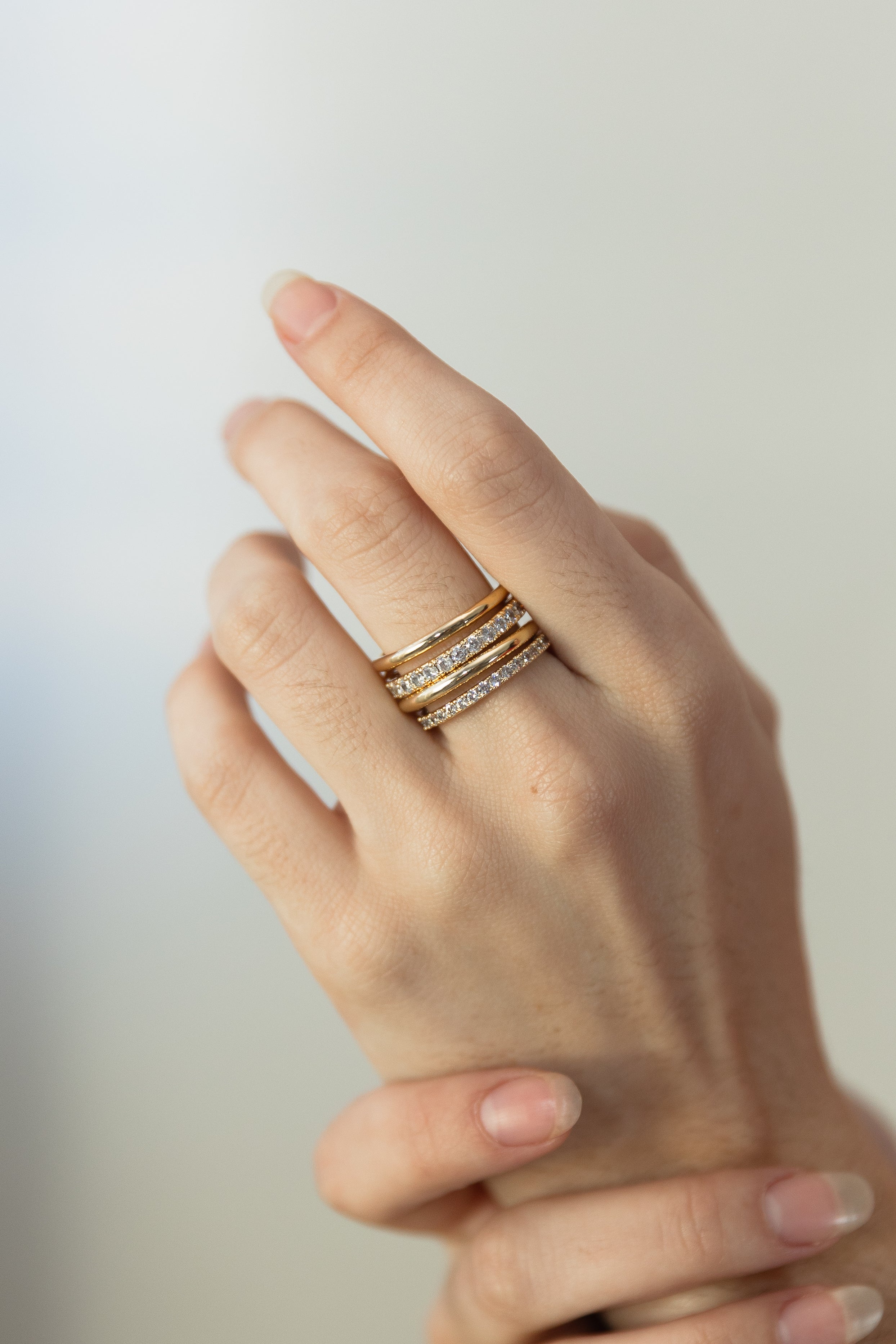Gold Dipped Linked Rings