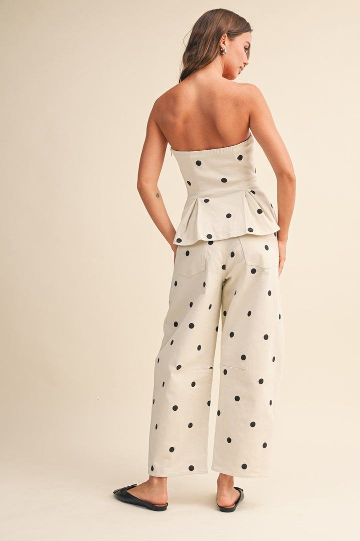 Polkadot Top and Barrel Pants