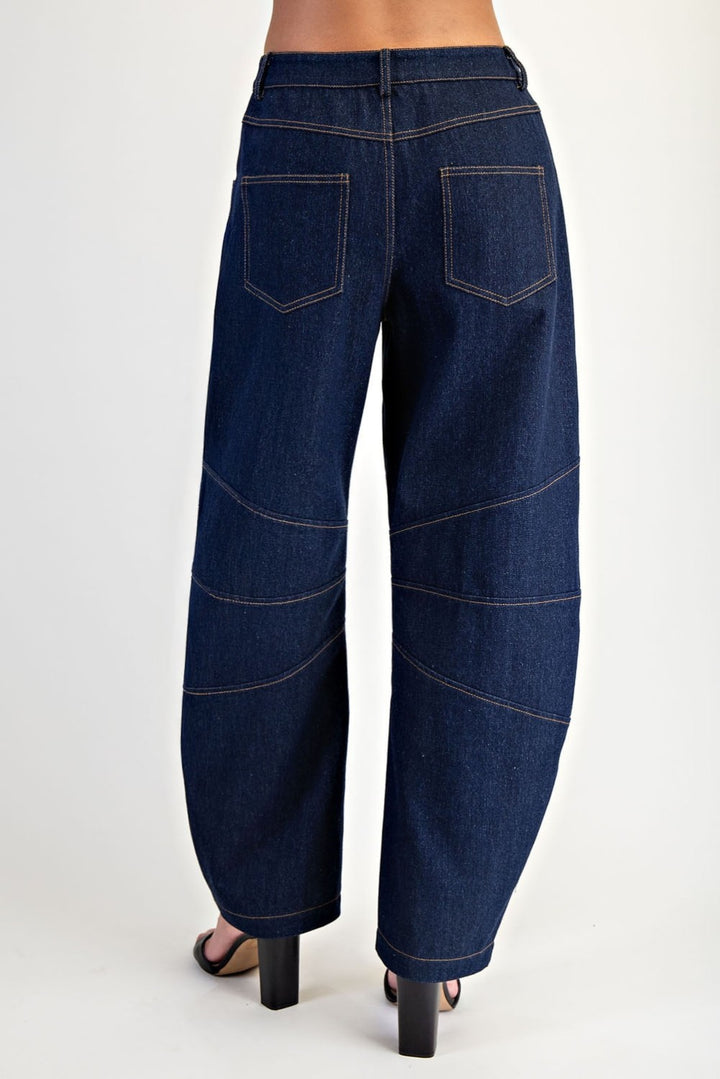 Indigo Barrel Jean