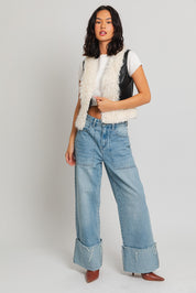 Fur Leather Vest