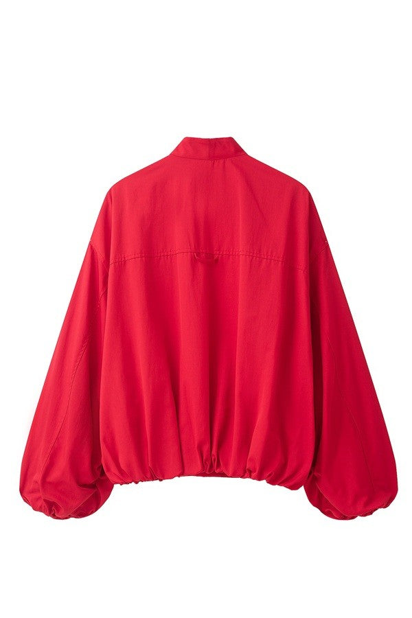 Red Bomber Jacket
