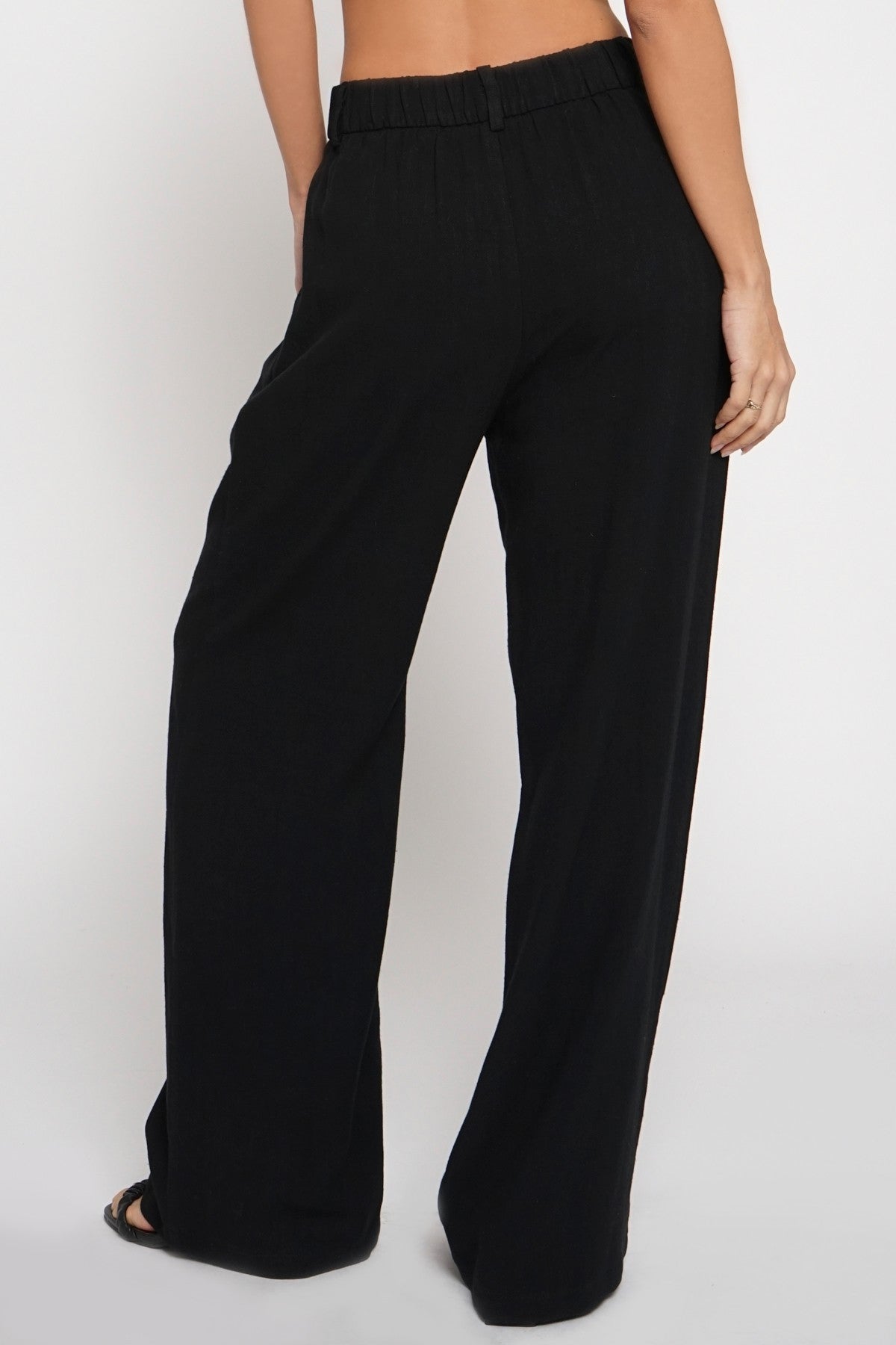 Black Linen Trouser