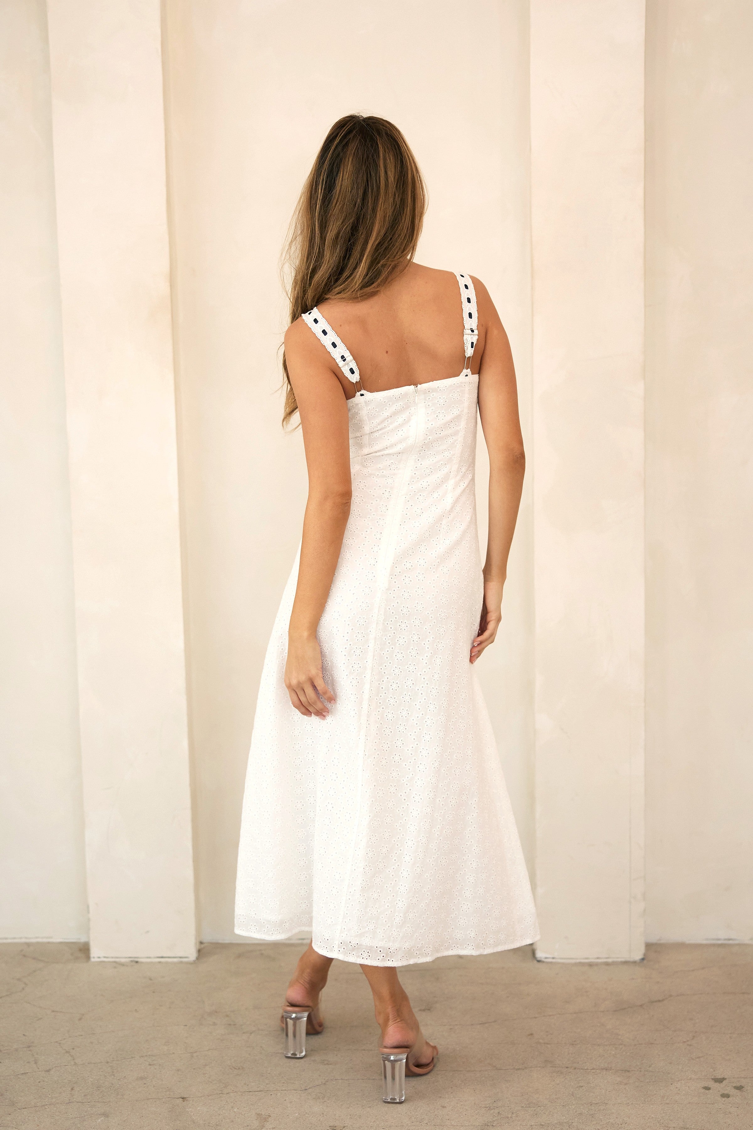 Midi Eyelet Dress