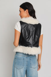 Fur Leather Vest