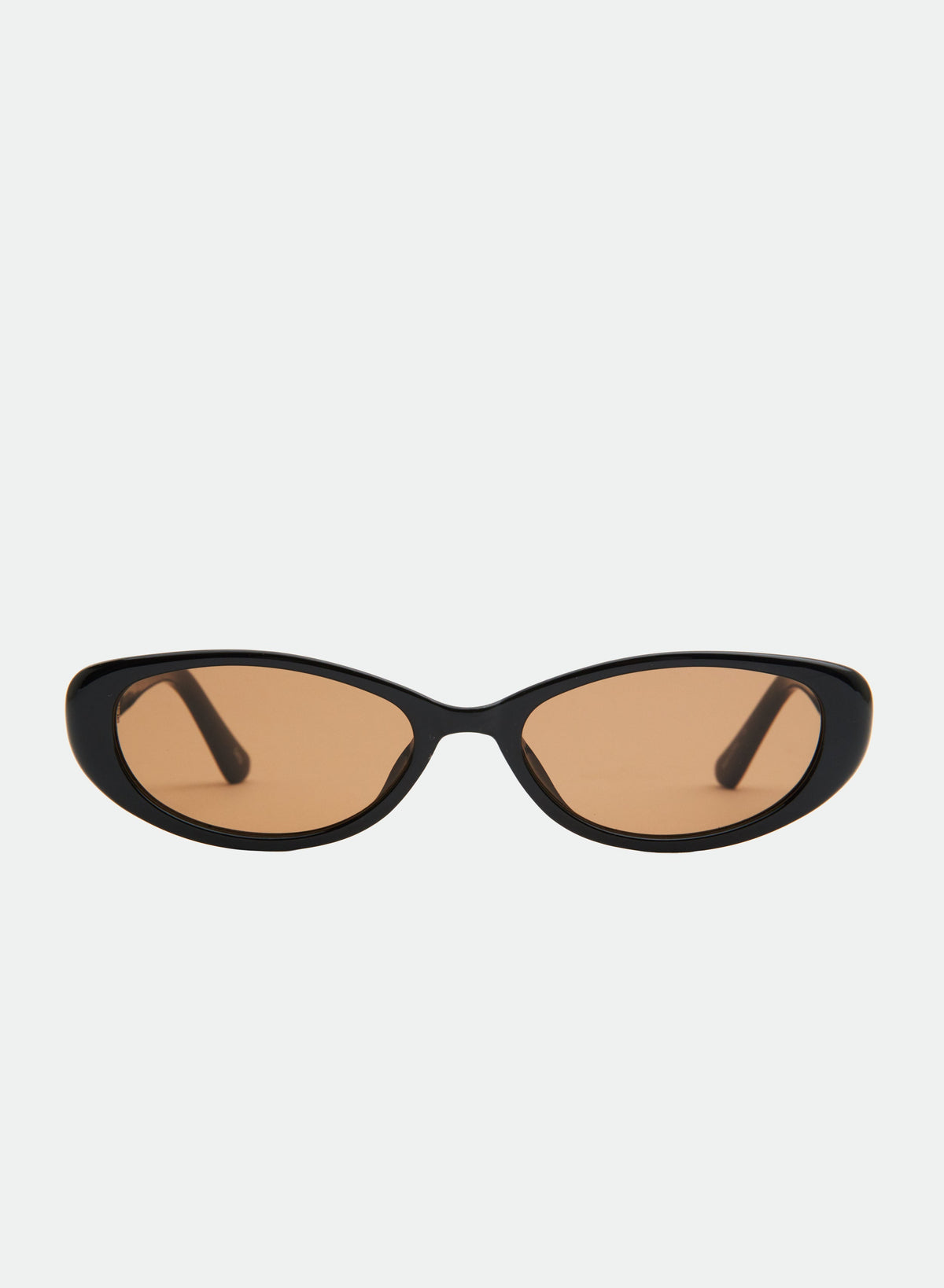 Cami cat-eye sunglasses in Black/Brown, front view