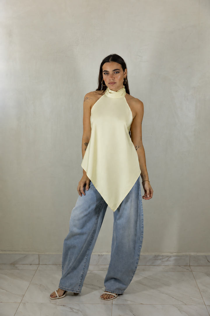Satin Halter Neck Top