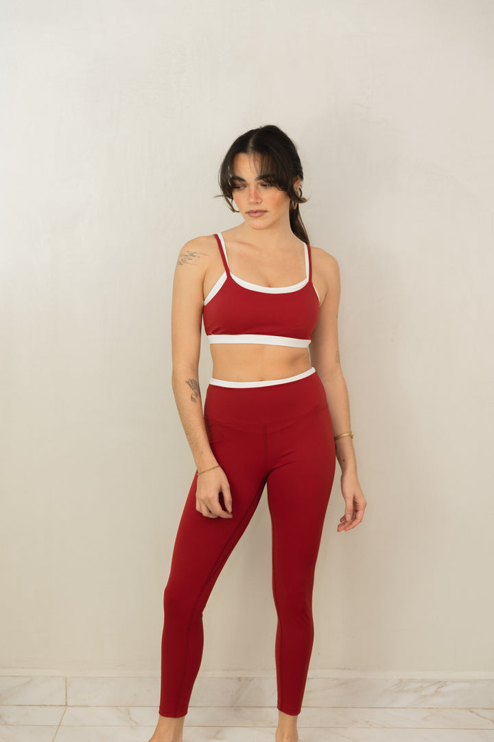 Cherry Contrast Legging