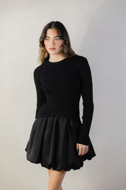 Combination Sweater Dress