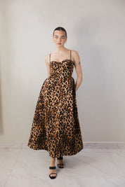 Leopard Bustier Dress