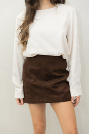 Suede Skirt