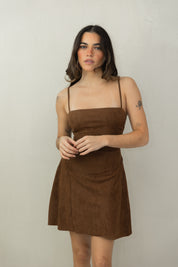 Suede Mini Dress