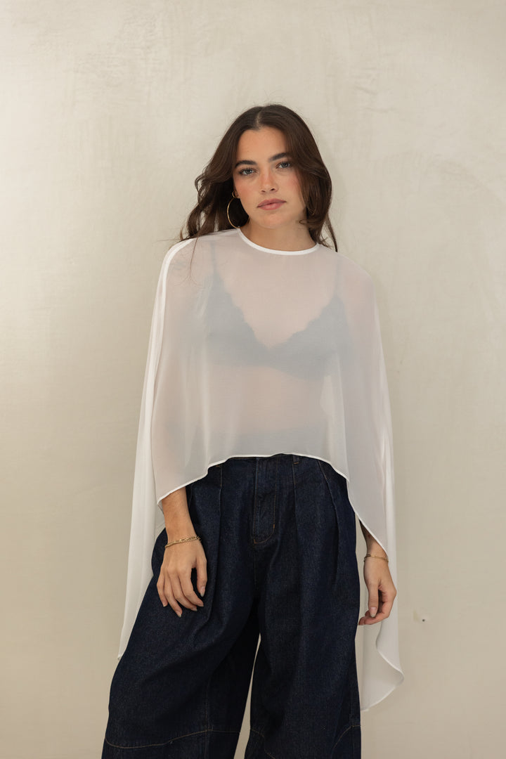White Sheer Cape
