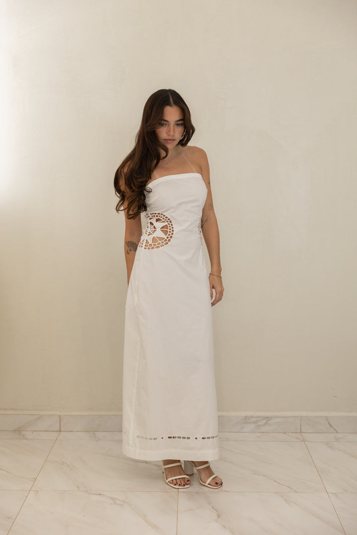 Side Embroidery Dress