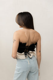 Tie Back Strapless Top