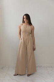 Tan Jumpsuit