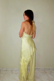 Butter Satin Lace Jumpsuit