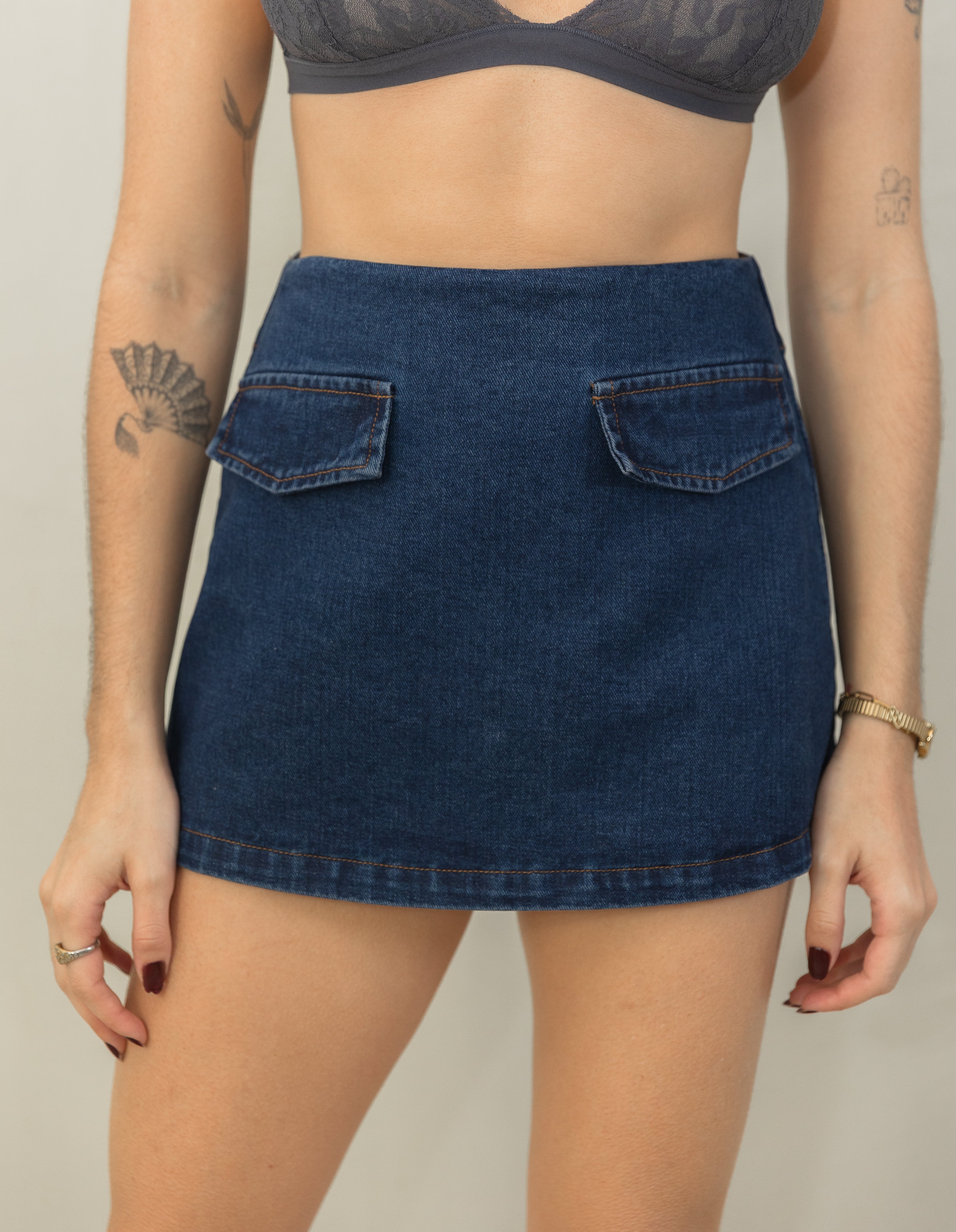 Denim Skort
