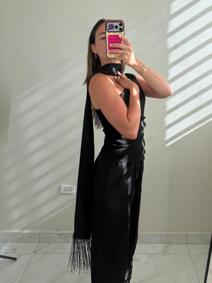 Scarf Tassel Top