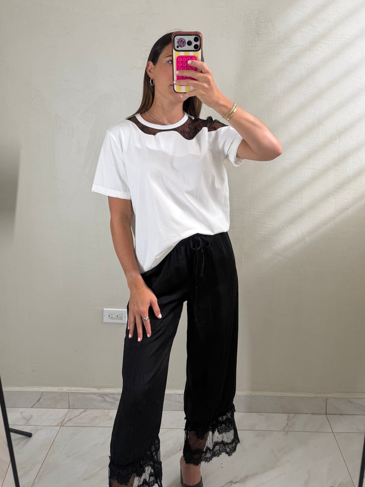 Lace Insert Top