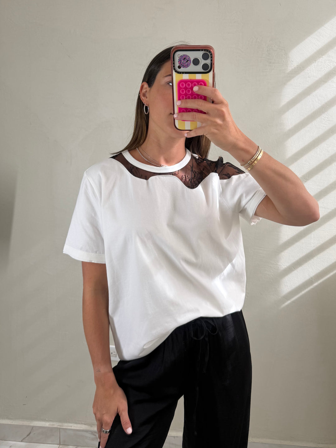 Lace Insert Top