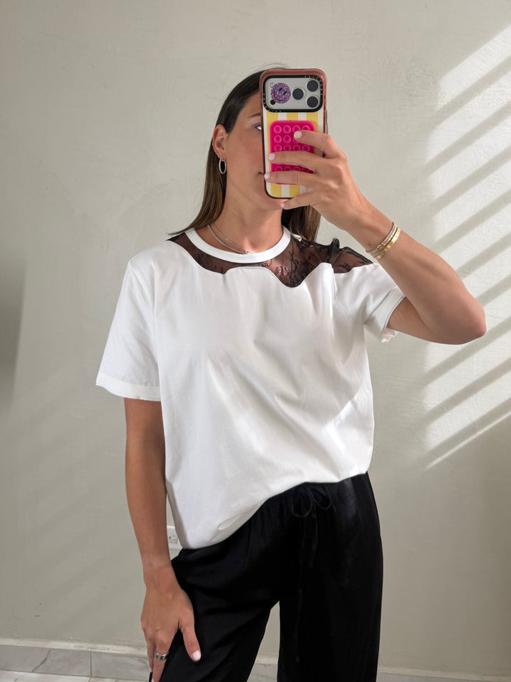 Lace Insert Top