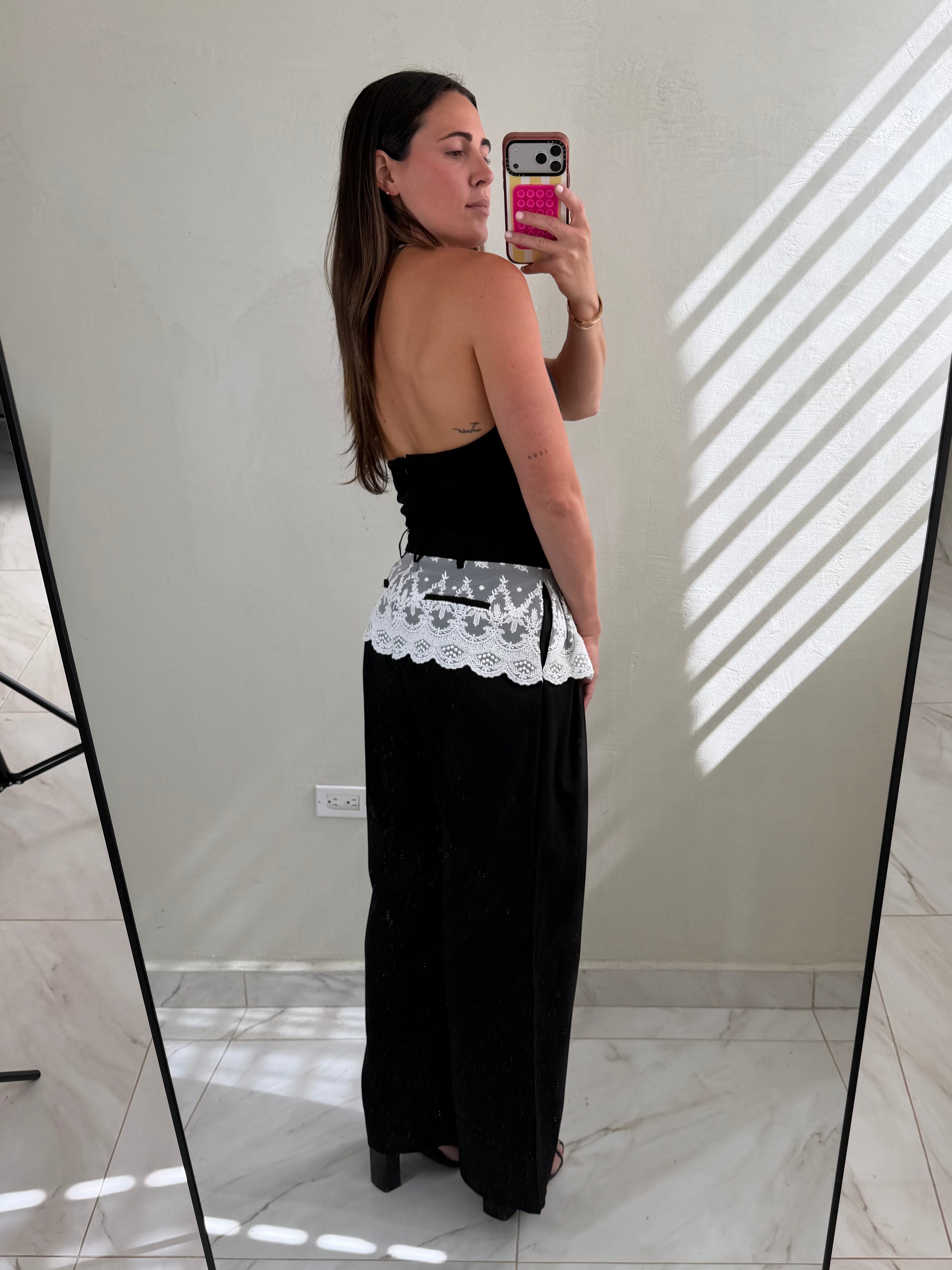 Lace Waist Pants