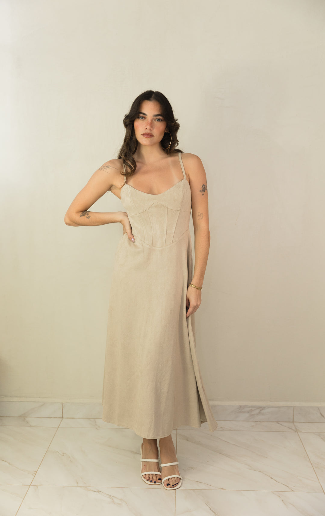 Oatmeal Suede Dress