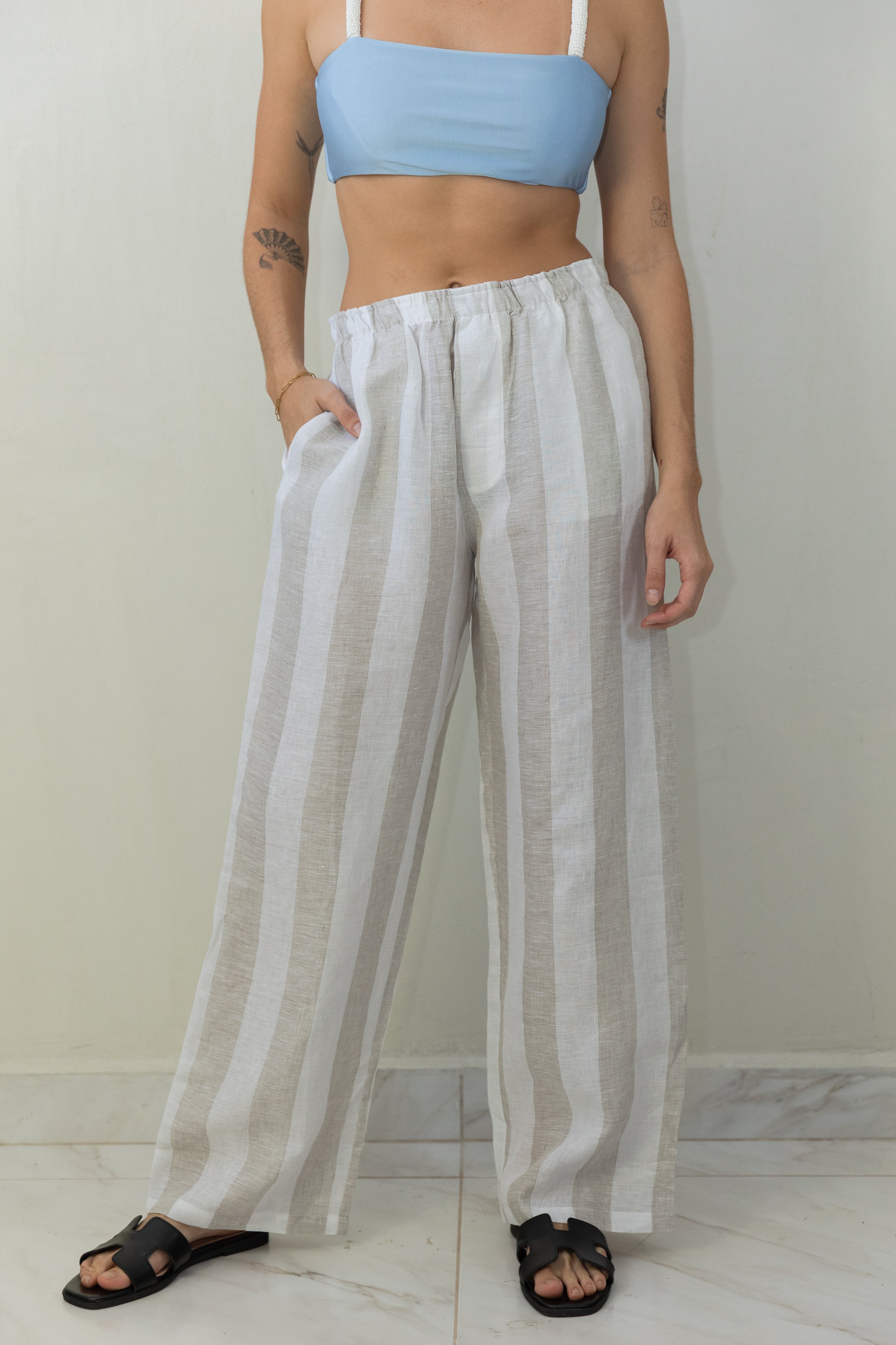 Linen Lines Pants