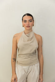 Cowl Halter Top