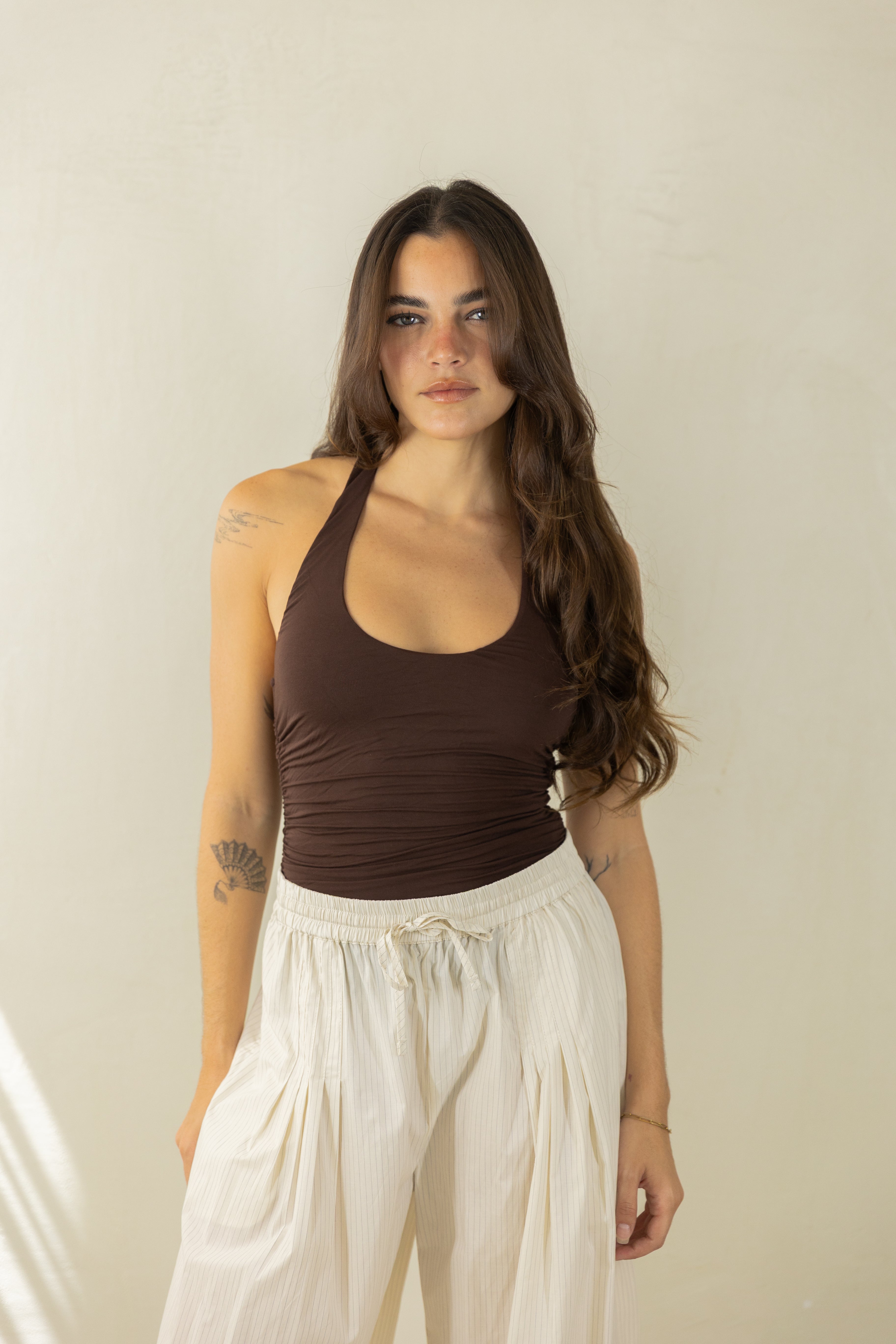 Brown Halter Top