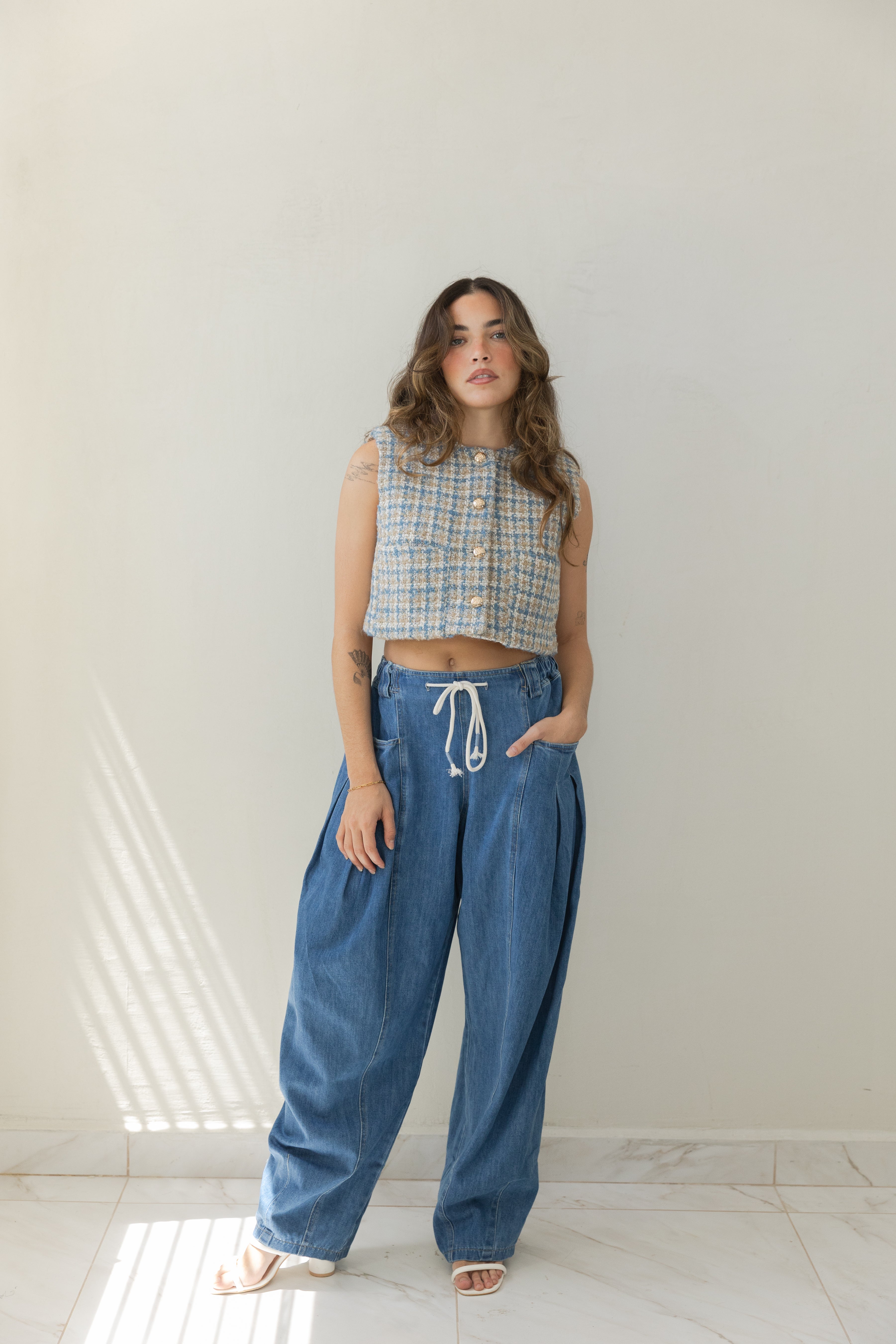 String Barrel Jeans
